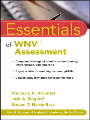 cover image of Essentials of WNV Assessment